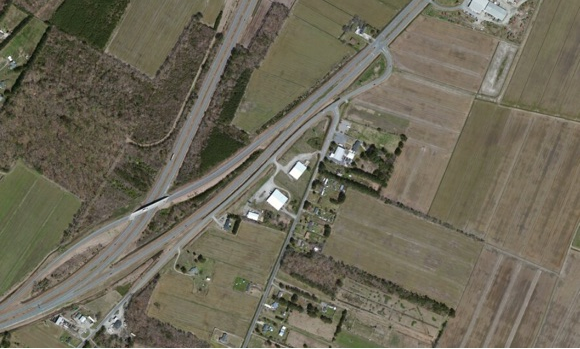 Historic aerial photograph near EC Ironworks